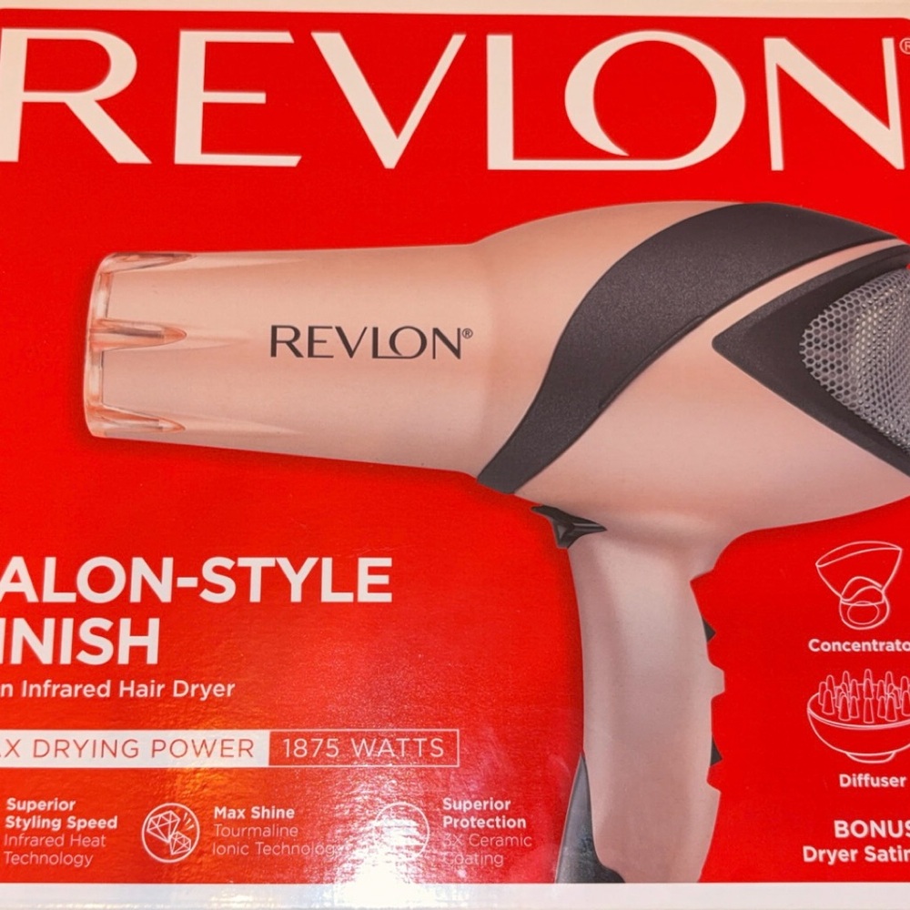 Revlon Hair Styling Tool with Red Accents